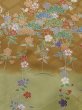 Photo14: M0330G Used Japanese womenPale Grayish Brown HOUMONGI formal / Silk. SAKURA cherry blossom,   (Grade B) (14)