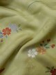 Photo17: M0330G Used Japanese womenPale Grayish Brown HOUMONGI formal / Silk. SAKURA cherry blossom,   (Grade B) (17)