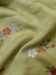 Photo17: M0330G Used Japanese womenPale Grayish Brown HOUMONGI formal / Silk. SAKURA cherry blossom,   (Grade B) (17)