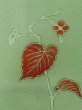 Photo8: M0330J Used Japanese women Light Green TSUKESAGE formal / Silk. Flower,   (Grade C) (8)