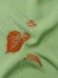 Photo13: M0330J Used Japanese women Light Green TSUKESAGE formal / Silk. Flower,   (Grade C) (13)