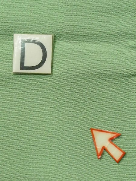 Photo18: M0330J Used Japanese women Light Green TSUKESAGE formal / Silk. Flower,   (Grade C) (18)