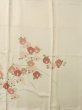 Photo5: M0330K Used Japanese women  Off White HOUMONGI formal / Silk. Camellia,   (Grade C) (5)