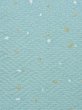 Photo6: M0330N Used Japanese women Pale Light Blue KOMON dyed / Silk. Dot   (Grade A+) (6)