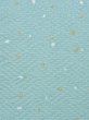 Photo6: M0330N Used Japanese women Pale Light Blue KOMON dyed / Silk. Dot   (Grade A+) (6)