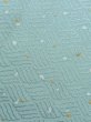 Photo7: M0330N Used Japanese women Pale Light Blue KOMON dyed / Silk. Dot   (Grade A+) (7)