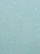 Photo8: M0330N Used Japanese women Pale Light Blue KOMON dyed / Silk. Dot   (Grade A+) (8)