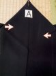 Photo9: M0330U Used Japanese women  Black MONTSUKI crests / Silk.    (Grade C) (9)