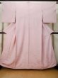 Photo1: M0330V Used Japanese women Pale Pink IROMUJI plain colored / Silk.    (Grade C) (1)