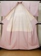 Photo2: M0330V Used Japanese women Pale Pink IROMUJI plain colored / Silk.    (Grade C) (2)