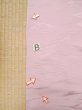 Photo15: M0330V Used Japanese women Pale Pink IROMUJI plain colored / Silk.    (Grade C) (15)