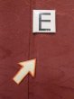 Photo16: M0330W Used Japanese women Dark Dark Red IROMUJI plain colored / Silk.    (Grade C) (16)