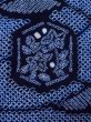 Photo5: M0331B Used Japanese women  Indigo Blue YUKATA summer(made in Japan) / Cotton. Flower, "Arimatsu-shibori"  (Grade C) (5)