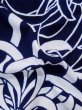 Photo12: M0331C Used Japanese women  Indigo Blue YUKATA summer(made in Japan) / Cotton. Chrysanthemum   (Grade B) (12)