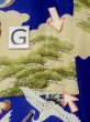 Photo21: M0505B Used Japanese men Vivid Blue Kids / Silk. Pine tree/branch/needle,   (Grade C) (21)