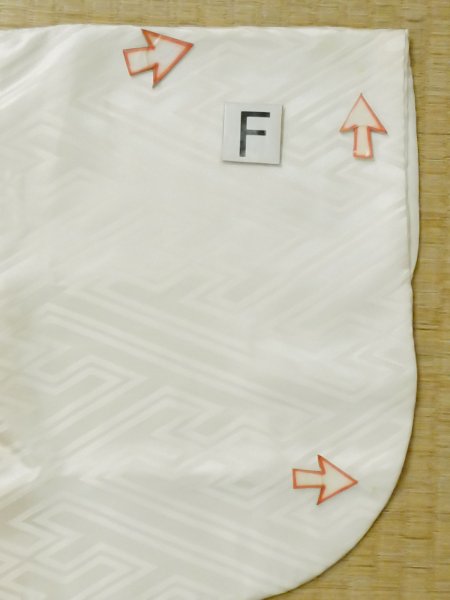 Photo15: M0505J Used Japanese men  White Kids / Silk.    (Grade C) (15)