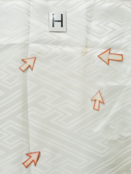 Photo17: M0505J Used Japanese men  White Kids / Silk.    (Grade C) (17)