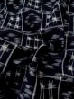 Photo9: M0505Q Used Japanese men  Black Kids / Cotton. Parallel Cross,   (Grade B) (9)