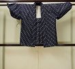 Photo1: M0505R Used Japanese men  Navy Blue Kids / Cotton. Abstract pattern   (Grade B) (1)