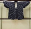 Photo1: M0505R Used Japanese men  Navy Blue Kids / Cotton. Abstract pattern   (Grade B) (1)