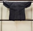 Photo2: M0505S Used Japanese men  Black Kids / Cotton. Abstract pattern,   (Grade B) (2)