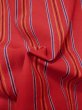 Photo6: M0505X Used Japanese women  Red Kids / Wool. Stripes   (Grade B) (6)