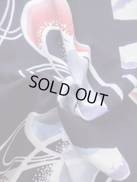 Photo8: M0506C Used Japanese women  Navy Blue Kids / Cotton. Line,   (Grade D) (8)