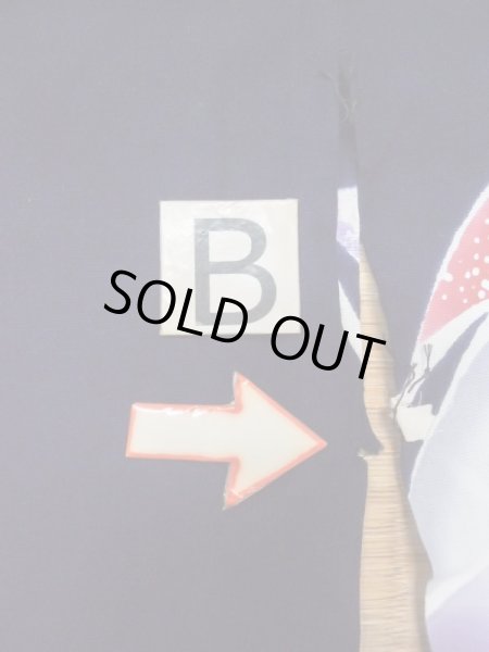 Photo12: M0506C Used Japanese women  Navy Blue Kids / Cotton. Line,   (Grade D) (12)