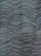 Photo6: M0516F Used Japanese men Grayish Light Blue Men's Juban / Silk. Abstract pattern   (Grade B) (6)