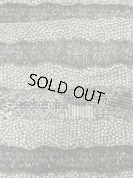 Photo3: M0516I Used Japanese men Dark Brown Men's Juban / Cotton. Line,   (Grade D) (3)