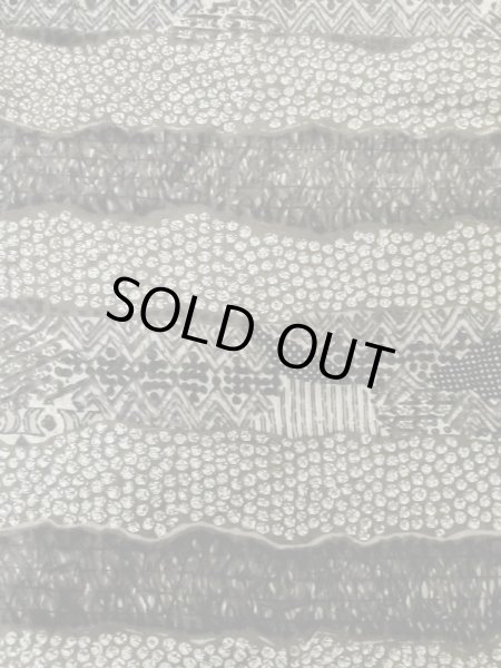 Photo4: M0516I Used Japanese men Dark Brown Men's Juban / Cotton. Line,   (Grade D) (4)