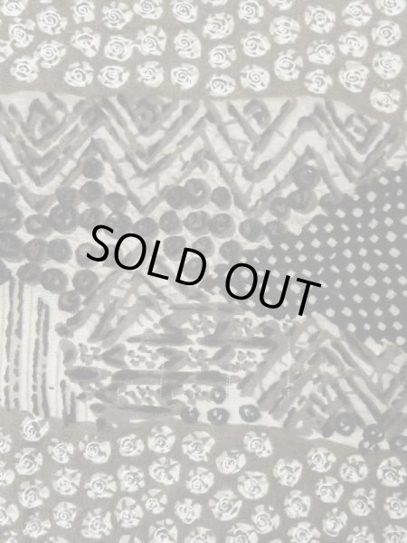 Photo5: M0516I Used Japanese men Dark Brown Men's Juban / Cotton. Line,   (Grade D) (5)