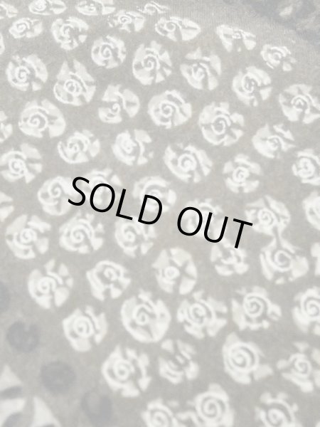 Photo8: M0516I Used Japanese men Dark Brown Men's Juban / Cotton. Line,   (Grade D) (8)