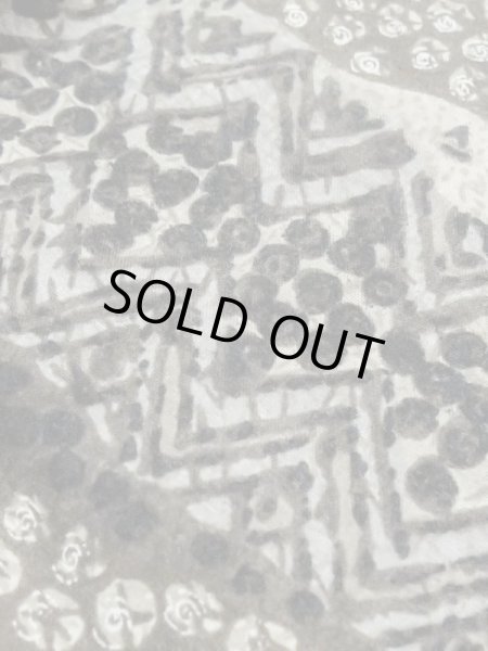 Photo10: M0516I Used Japanese men Dark Brown Men's Juban / Cotton. Line,   (Grade D) (10)