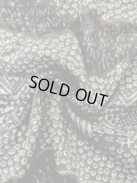 Photo11: M0516I Used Japanese men Dark Brown Men's Juban / Cotton. Line,   (Grade D) (11)