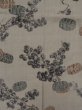 Photo3: M0516Q Used Japanese men  Brown Men's Juban / Wool. Pine tree/branch/needle, bag of rice pattern  (Grade C) (3)