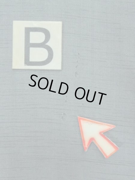 Photo16: M0516R Used Japanese men Bluish Gray Men's Juban / Wool. TACHIBANA orange,   (Grade D) (16)