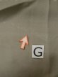 Photo19: M0516Z Used Japanese menPale Grayish Brown Men's Juban / Silk. People,   (Grade D) (19)