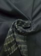 Photo11: M0517C Used Japanese men Dark Gray Men's Juban / Synthetic. Quadrangle,   (Grade C) (11)