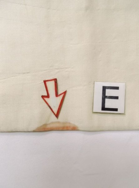 Photo15: M0523B Vintage Japanese Kimono   Ivory NAGOYA OBI sash Flower Silk. (Grade C) (15)