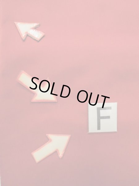 Photo16: M0523S Vintage Japanese Kimono  Vivid Red NAGOYA OBI sash Peony Silk. (Grade C) (16)