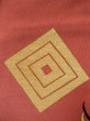 Photo5: M0523T Vintage Japanese Kimono  Pale Vermilion NAGOYA OBI sash  Silk. (Grade B) (5)