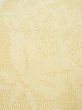 Photo8: M0523U Vintage Japanese Kimono Pale Light Yellow NAGOYA OBI sash Chinese flower Linen. (Grade B) (8)