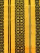 Photo4: M0524B Vintage Japanese Kimono   Yellow NAGOYA OBI sash Stripes Silk. (Grade B) (4)