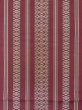 Photo2: M0525G Vintage Japanese Kimono Dark Grayish Pink NAGOYA OBI sash Stripes Silk. (Grade C) (2)