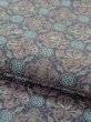 Photo9: M0525K Vintage Japanese Kimono Pale Grayish Blue NAGOYA OBI sash Abstract pattern Synthetic. (Grade C) (9)