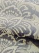 Photo8: M0525P Vintage Japanese Kimono Pale Grayish Blue NAGOYA OBI sash Peony Synthetic. (Grade C) (8)