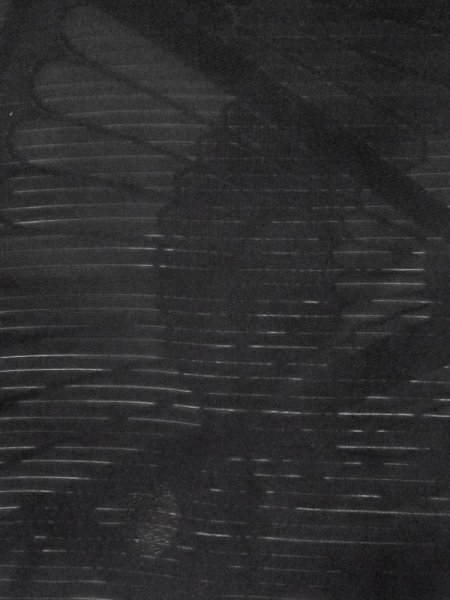 Photo9: M0525W Vintage Japanese Kimono   Black NAGOYA OBI sash Chrysanthemum Silk. (Grade A) (9)