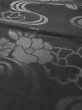 Photo10: M0525Y Vintage Japanese Kimono   Black NAGOYA OBI sash Peony Silk. (Grade B) (10)
