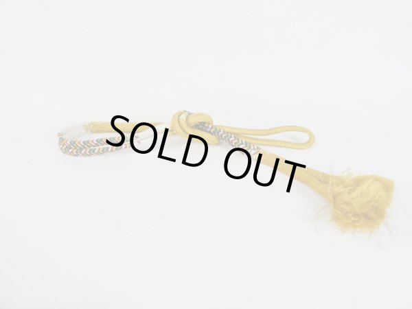 Photo1: M0531XP Vintage Japanese Kimono   Off White OBIJIME decorative string/cord/rope    (Grade A) (1)